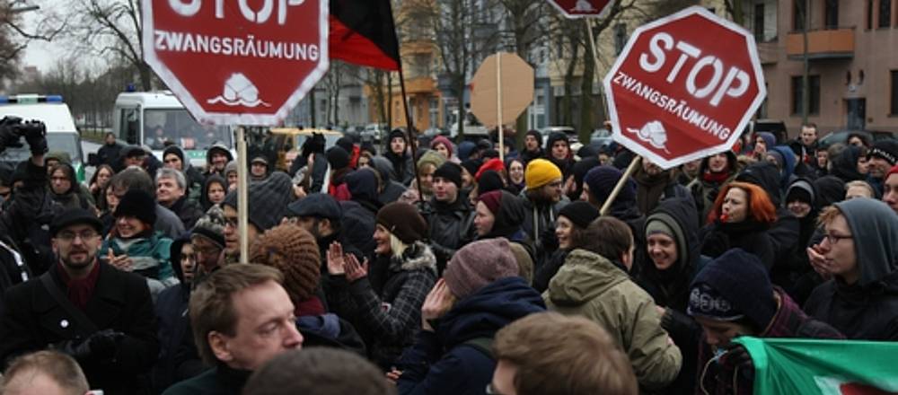 Protest gegen Räumung |Foto: B. Kietzmann