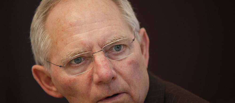 Bundesfinanzminister Schäuble | Foto: Ossenbrink